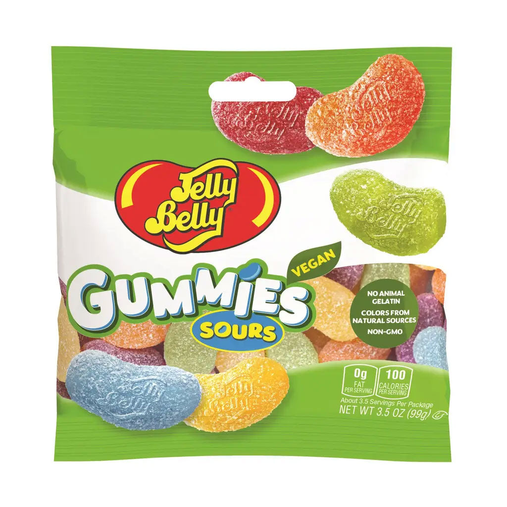 Jelly Belly Sour Vegan Gummies Confection - Nibblers Popcorn Company