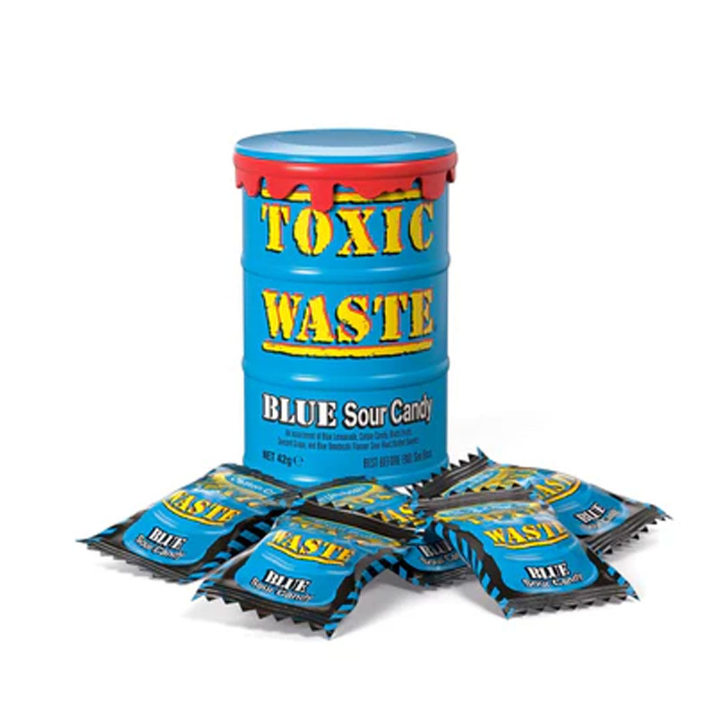 Toxic Waste Blue Drums Confection - Nibblers Popcorn Company