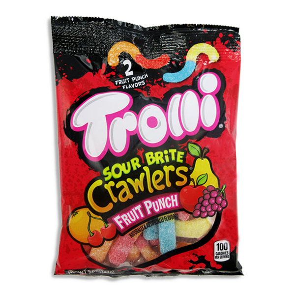 Trolli Sour Bursting Crawlers - Fruit Punch - Nibblers Popcorn Company